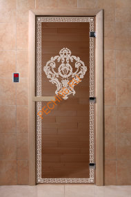 Дверь стеклянная DoorWood «Версаче бронза», 2000х800 мм Дверь стеклянная DoorWood «Версаче бронза», 2000х800 мм