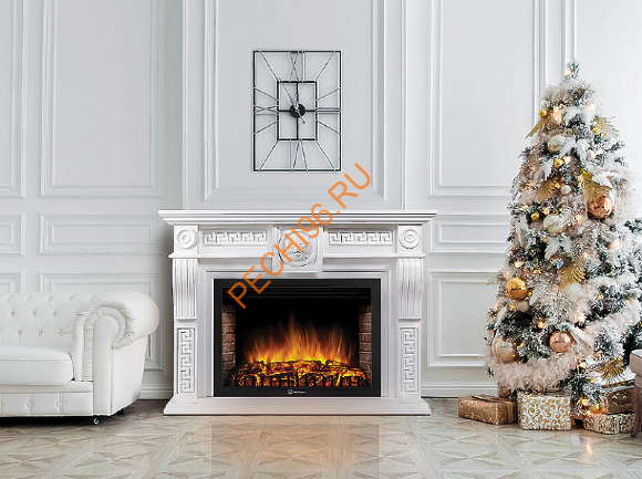 Электрокамин Electrolux EFP/P-3020LS с порталом Firelight Vittoriano 30, беленый дуб Электрокамин Electrolux EFP/P-3020LS с порталом Firelight Vittoriano 30, беленый дуб