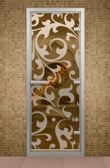 Дверь стеклянная ALDO «Версаль» коробка алюминий с порогом Дверь стеклянная ALDO «Версаль» коробка алюминий с порогом