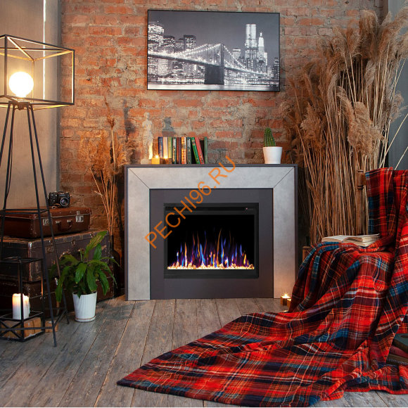 Электрокамин RealFlame Jersey 25,5 GR с очагом Saphir 25,5
