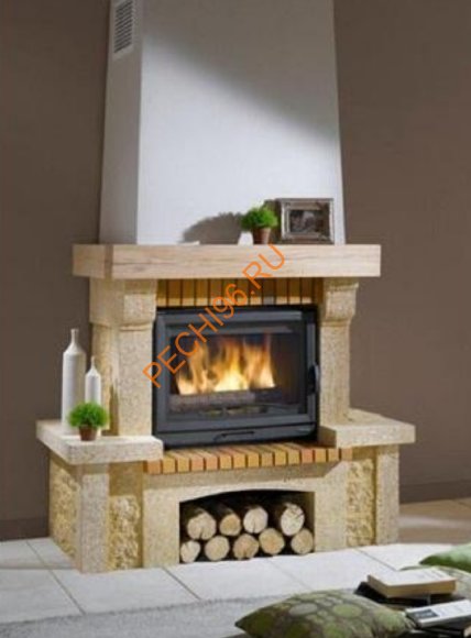 Дровяной камин CHAZELLES СS09 с топкой SOLO D70 Дровяной камин CHAZELLES СS09 с топкой SOLO D70