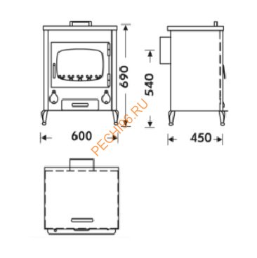 Печь-камин Panadero Castilla