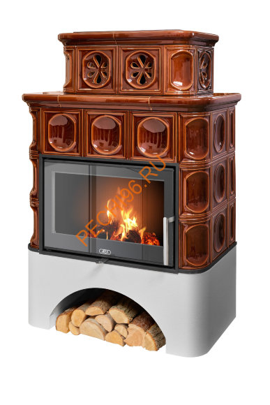 Печь-камин ABX Karelie NI белый цоколь вставка стальная Печь-камин ABX Karelie NI белый цоколь вставка стальная