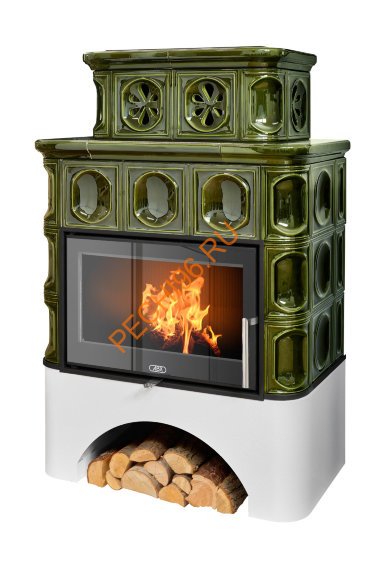 Печь-камин ABX Karelie NI белый цоколь вставка стальная Печь-камин ABX Karelie NI белый цоколь вставка стальная