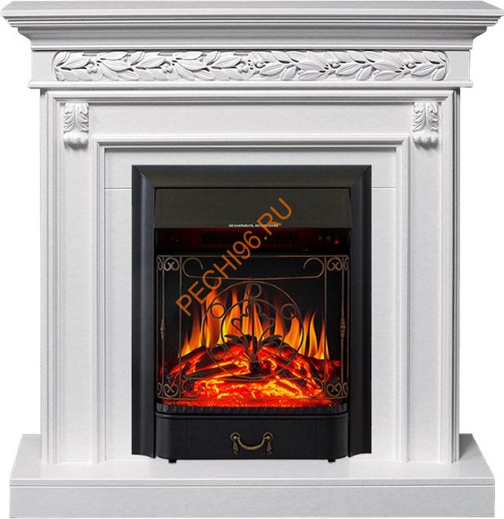 Электрокамин Royal Flame Valletta белый с очагом Majestic FX