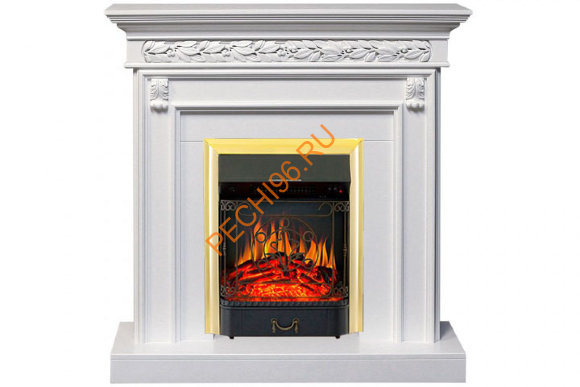 Электрокамин Royal Flame Valletta белый с очагом Majestic FX