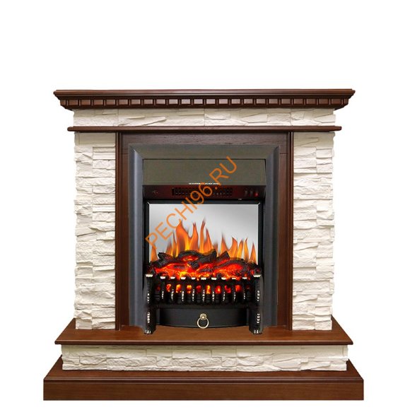 Электрокамин Royal Flame Calgary дуб/сланец белый с очагом Fobos FX M Электрокамин Royal Flame Calgary дуб/сланец белый с очагом Fobos FX M