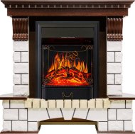 Электрокамин Royal Flame Pierre Luxe угловой темный дуб с очагом Majestic FX Электрокамин Royal Flame Pierre Luxe угловой темный дуб с очагом Majestic FX