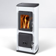 Стальная печь-камин Thorma VERONA белая