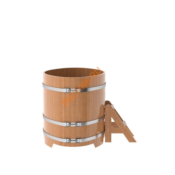 Купель для бани BentWood овальная из дуба Премиум, 0,92х1,66 м