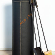 Каминный набор Fire&Wood Ведро Bern, эко-кожа черный