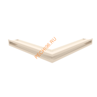 Люфт Kratki NS/60/К угловой кремовый 560x560 мм