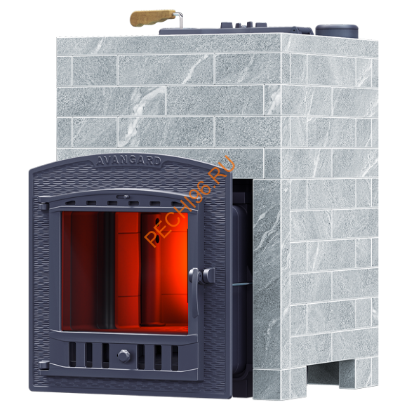 Печь банная Гефест Avangard ЗК 40П2, Классика 1065/40 Талькохлорит кирпич
