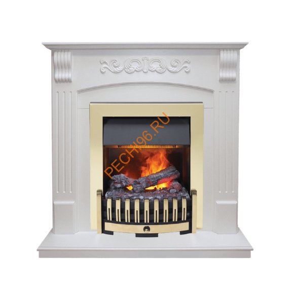 Электрокамин Dimplex Sorrento угловой с очагом Danville Brass FB2 белый дуб Электрокамин Dimplex Sorrento угловой с очагом Danville Brass FB2 белый дуб