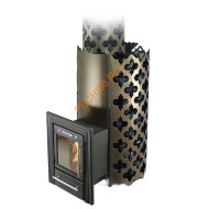 Печь банная ТМФ Арабеска Inox Люмина черная бронза