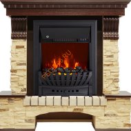 Электрокамин Royal Flame Pierre Luxe темный дуб/сланец с очагом Aspen
