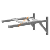 Кронштейн опорный Везувий D180/200мм, серый