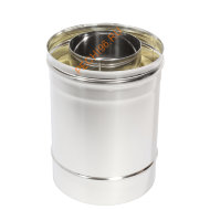 Сэндвич-труба ТиС Энерго L=250 мм, нержавейка AISI 310-0,8 мм/304-0,5 мм, D200/300 мм