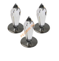 Набор хрустальных насадок Cariitti CR31 Kit 3 хром Набор хрустальных насадок Cariitti CR31 Kit 3 хром