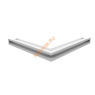 Люфт Kratki NS/60/В угловой белый 560x560 мм
