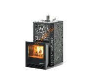 Печь банная ИзиСтим Ялта 15 Хохлома черная Печь банная ИзиСтим Ялта 15 Хохлома черная