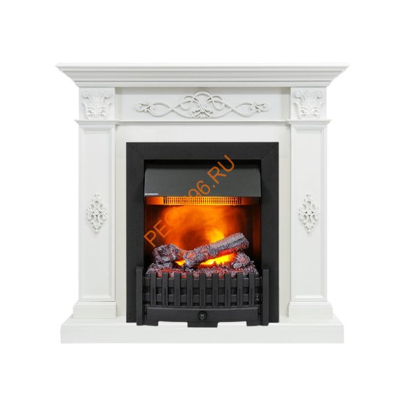 Электрокамин Dimplex Derby с очагом Danville Black FB2 белый дуб
