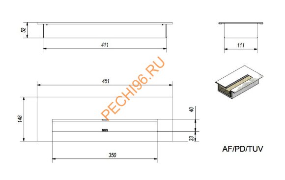 Контейнер прямоугольный Grand TUV