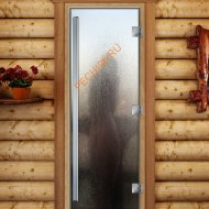 Дверь стеклянная DoorWood «Престиж», 700х1900мм, с фотопечатью «Силуэт»