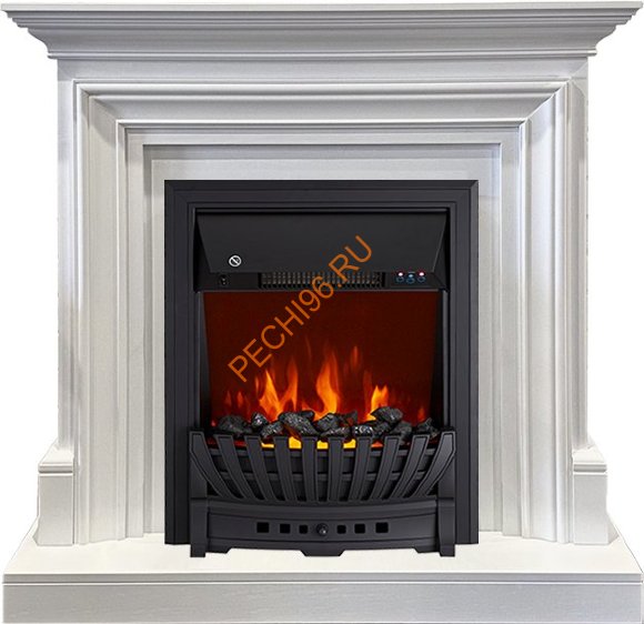 Электрокамин Royal Flame Bradford белый с очагом Aspen