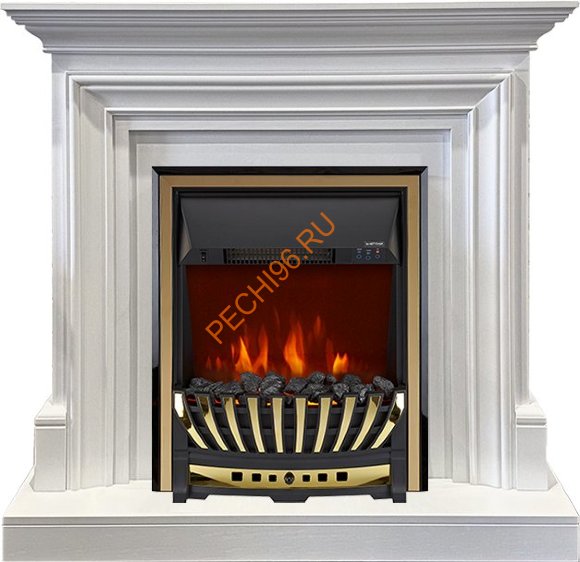 Электрокамин Royal Flame Bradford белый с очагом Aspen