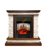 Электрокамин Royal Flame Calgary дуб/сланец белый с очагом Majestic FX M Электрокамин Royal Flame Calgary дуб/сланец белый с очагом Majestic FX M