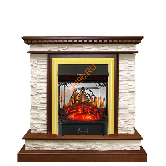 Электрокамин Royal Flame Calgary дуб/сланец белый с очагом Majestic FX M Электрокамин Royal Flame Calgary дуб/сланец белый с очагом Majestic FX M