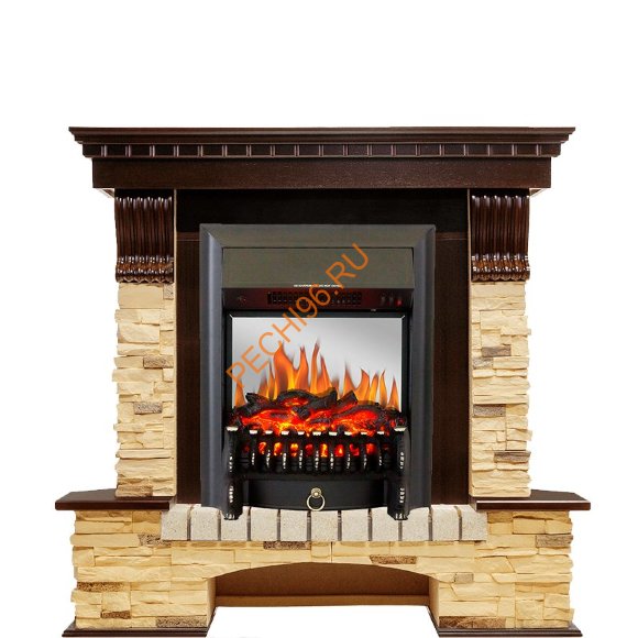 Электрокамин Royal Flame Pierre Luxe темный дуб/сланец с очагом Fobos FX M Электрокамин Royal Flame Pierre Luxe темный дуб/сланец с очагом Fobos FX M