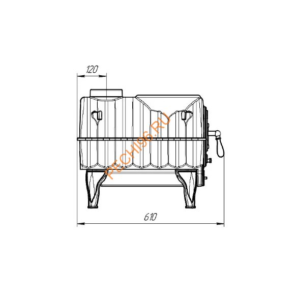 Печь отопительно-варочная ПроМеталл Тайга PRO