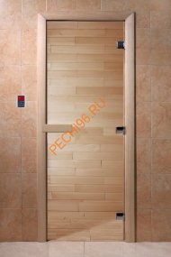 Дверь стеклянная DoorWood прозрачная, 1900х800 мм Дверь стеклянная DoorWood прозрачная, 1900х800 мм