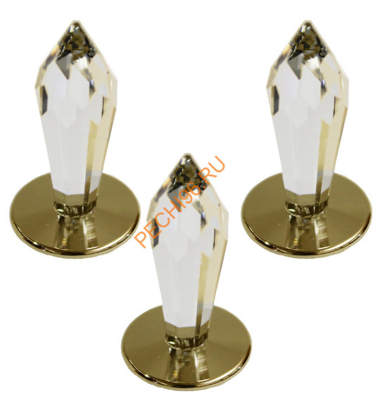 Набор хрустальных насадок Cariitti CR31 Kit 3 золото Набор хрустальных насадок Cariitti CR31 Kit 3 золото