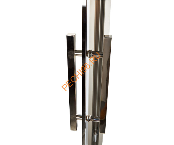 Дверь стеклянная Grandis GS 7х19-MB-H-Si коробка алюминий Silver