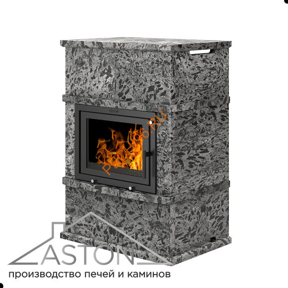 Камин ASTON 600 «VYBORG» Н-1176 Пироксенит Элит