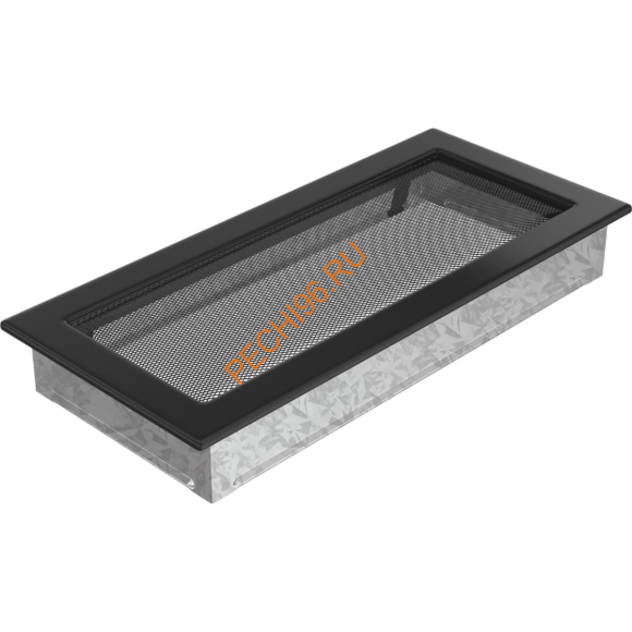 Вентиляционная решетка Kratki 37C 170х370 мм черная