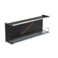 Биокамин фронтальный 1400х500х300 мм, стекло, рамка нержавейка Биокамин фронтальный 1400х500х300 мм, стекло, рамка нержавейка