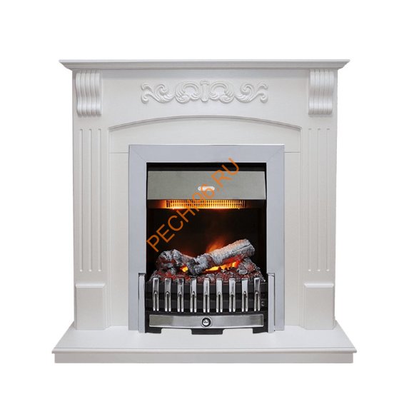 Электрокамин Dimplex Sorrento угловой с очагом Danville Chrome FB2 белый дуб Электрокамин Dimplex Sorrento угловой с очагом Danville Chrome FB2 белый дуб