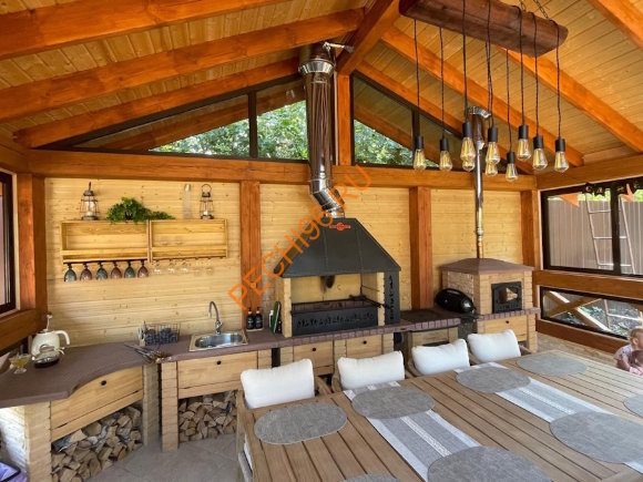 Объединённые печи 2 в 1 с печью под казан Классик в Нижнем Новгороде