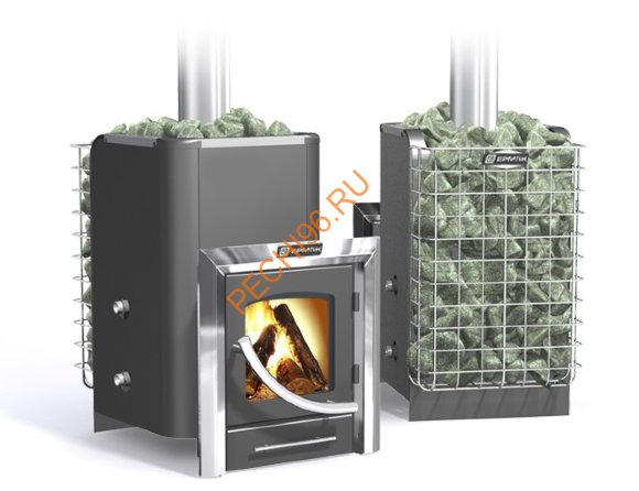 Печь банная Ермак 12-ПС с сеткой