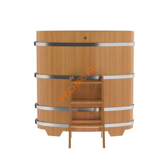 Купель для бани BentWood овальная из лиственницы Премиум, 0,69х1,31 м