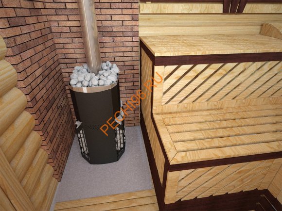 Печь банная Теплодар Русь-Сетка 18Л