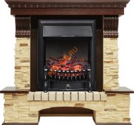 Электрокамин Royal Flame Pierre Luxe темный дуб/сланец с очагом Fobos FX Электрокамин Royal Flame Pierre Luxe темный дуб/сланец с очагом Fobos FX