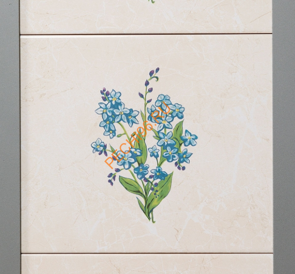 Печь-камин EcoKamin БАВАРИЯ Оптима Незабудка угловая с плитой