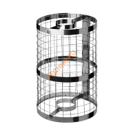 Каменка натрубная Феррум, нержавейка AISI 430-0,5 мм, d 115/330мм, L=0.52м