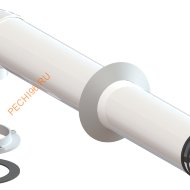 Комплект коаксиального дымохода Планета Тепла 750 мм, D60/100 мм