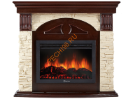 Электрокамин Electrolux Sphere Plus EFP/P-3320RLS с порталом Firelight Torre 30S, слоновая кость, темный дуб Электрокамин Electrolux Sphere Plus EFP/P-3320RLS с порталом Firelight Torre 30S, слоновая кость, темный дуб
